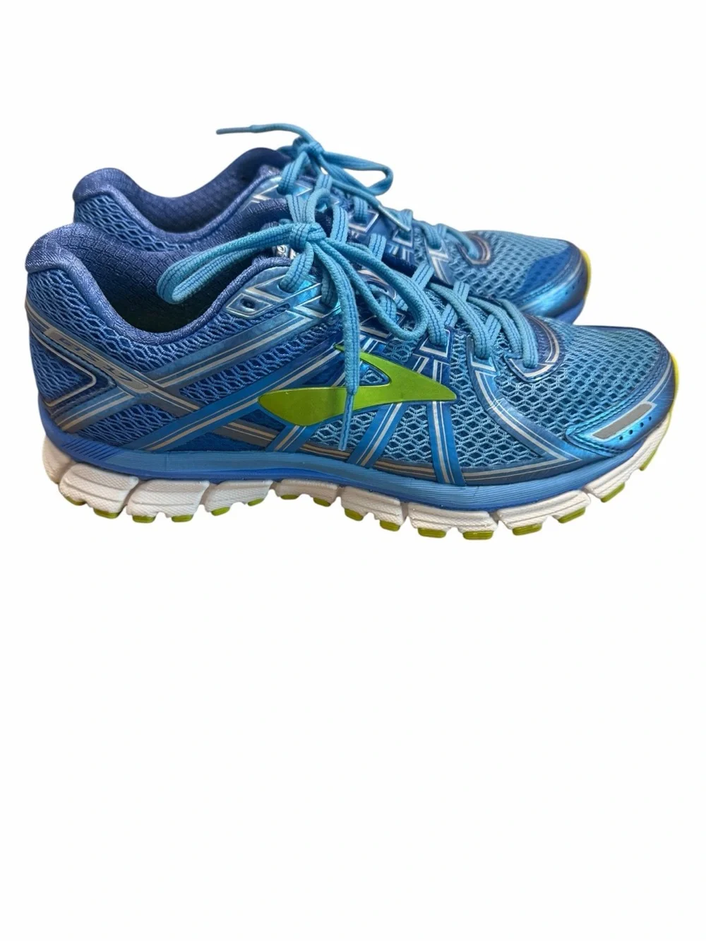 Y2K Retro Runner Brooks Adrenaline GTS 17 Women’s 9.5 Blue Lime Sneakers